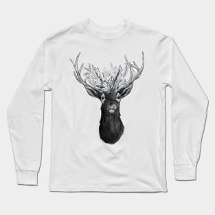 Wild Enough Floral Deer Long Sleeve T-Shirt